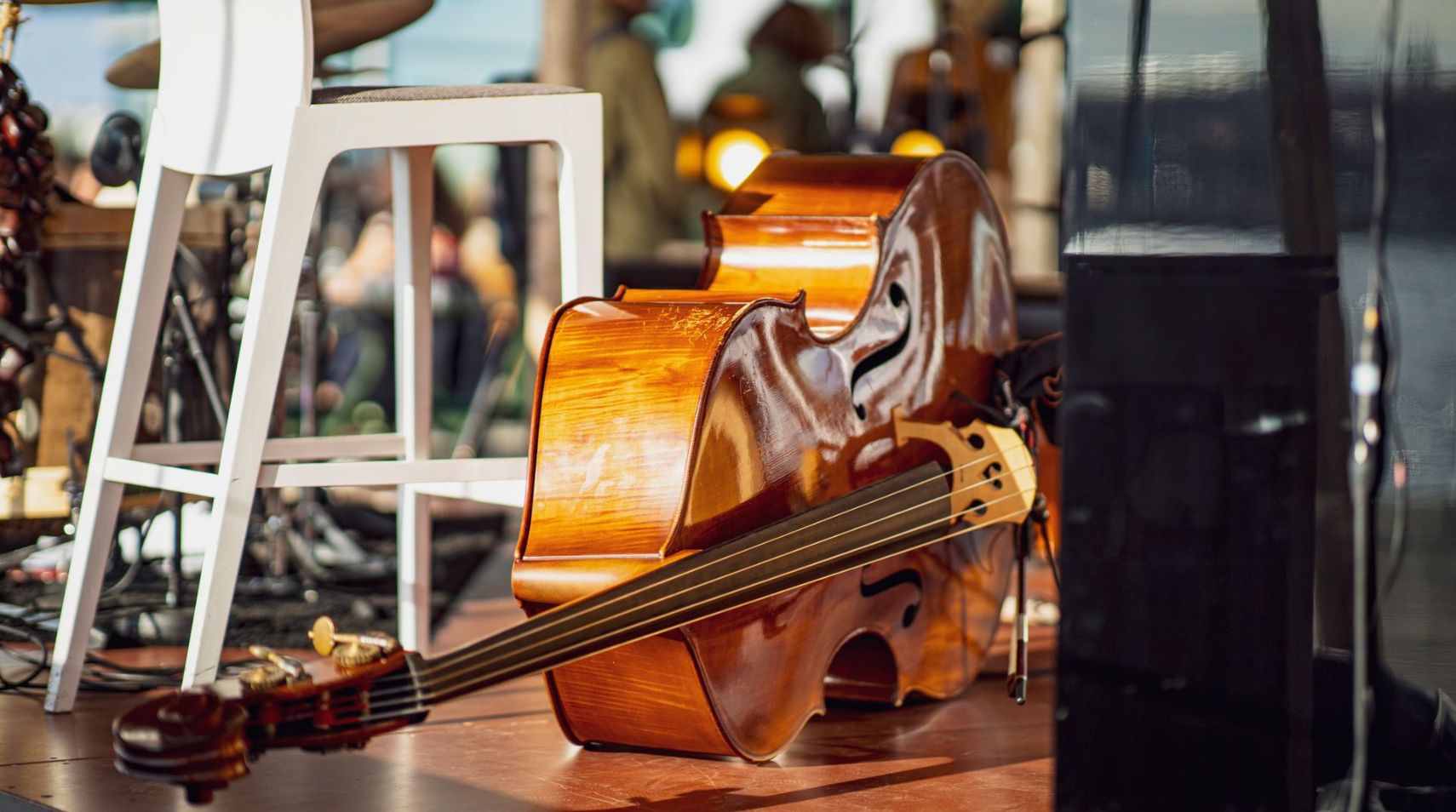 Sunday Sounds Picknick, viool afgebeeld