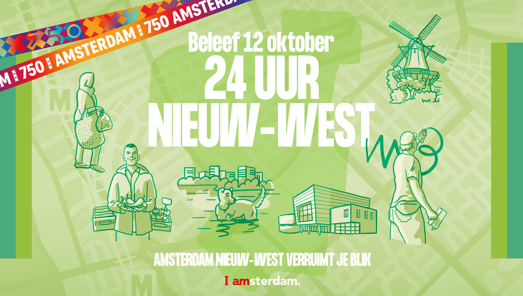 Affiche 24 uur Nieuw-West