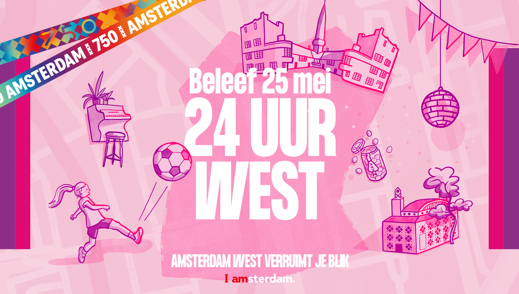 Affiche 24 uur West